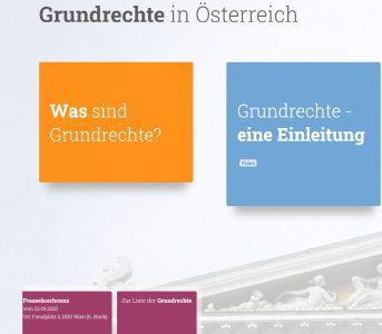 Website „Grundrechte in Österreich“ online